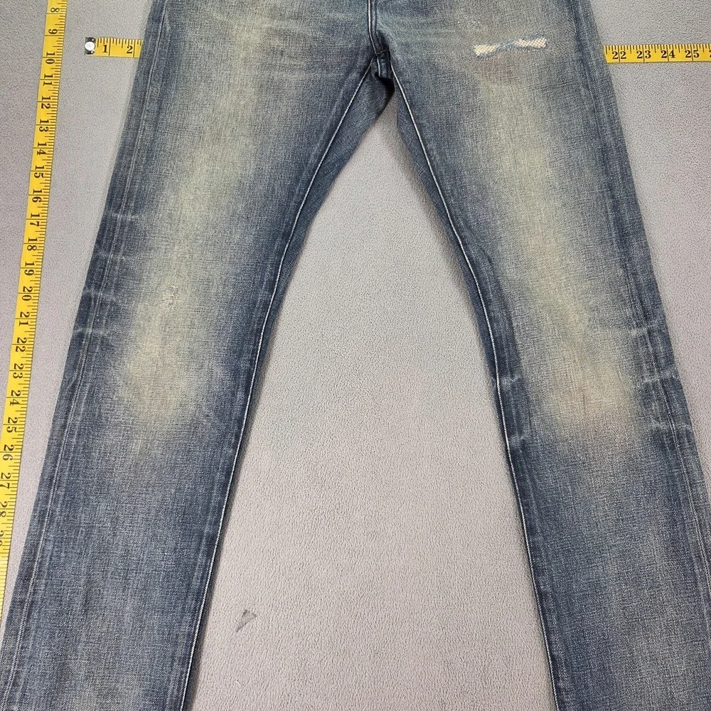Banana Republic Jeans Mens Blue Selvedge Slim Fit‎ Distressed Fits 27x28